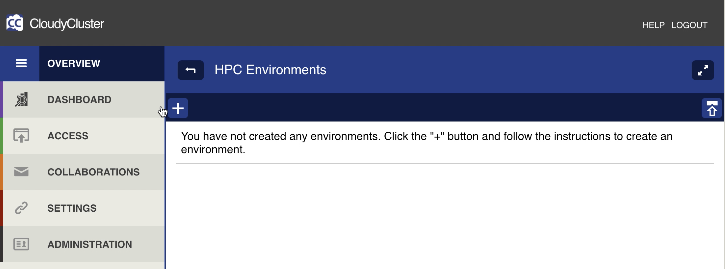 New HPC Environment Page