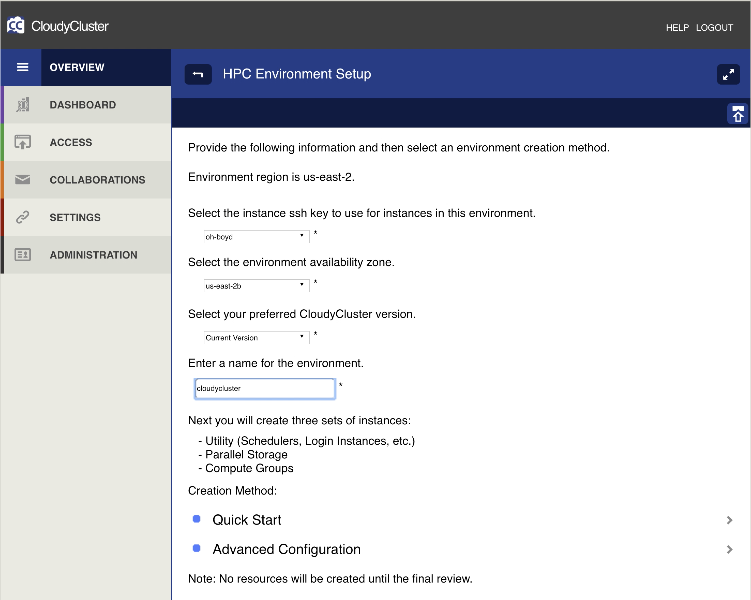 HPC Environment Setup Page