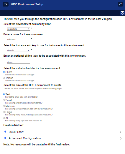 HPC Environment Setup Page
